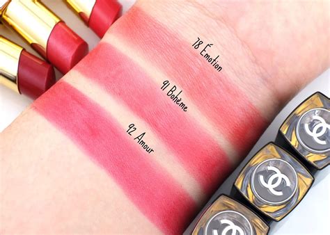 chanel rouge coco lipstick swatches